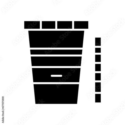 urine test glyph icon