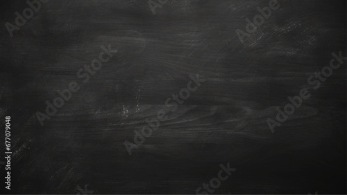 Dark black stone texture background. Chalk black board blackboard chalkboard background. Blank wide screen Real chalkboard background texture in college concept. 