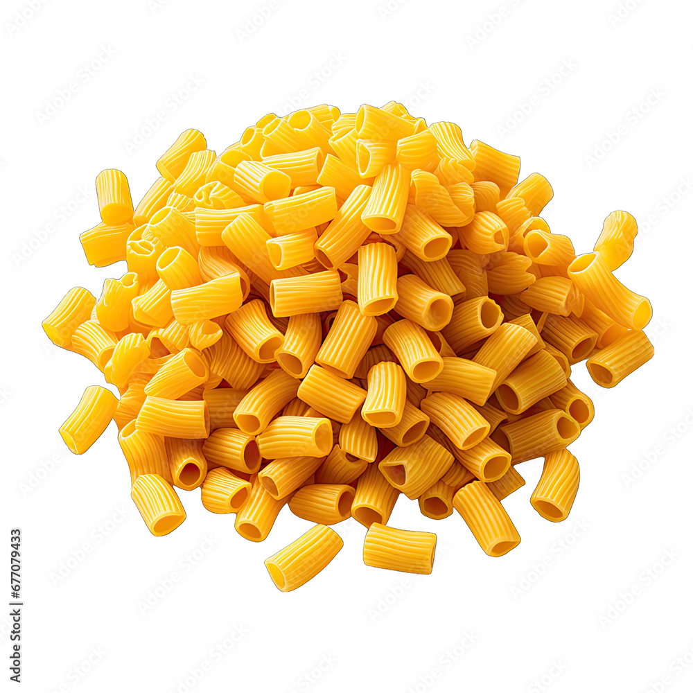 Scattered Macaroni Pasta Isolated on Transparent or White Background, PNG Scattered Macaroni Pasta Isolated on Transparent or White Background, PNG