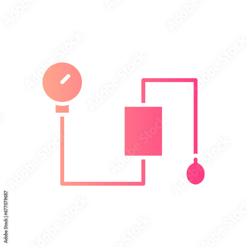 blood pressure gradient icon