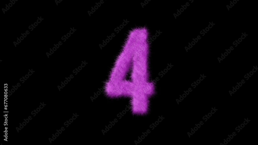 Pink furry number 4 with alpha channel, furry number, barbie Pink furry number 4 with alpha channel, furry number, barbie