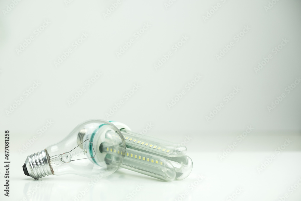 tungsten bulb next to long led bulb tungsten bulb next to long led bulb