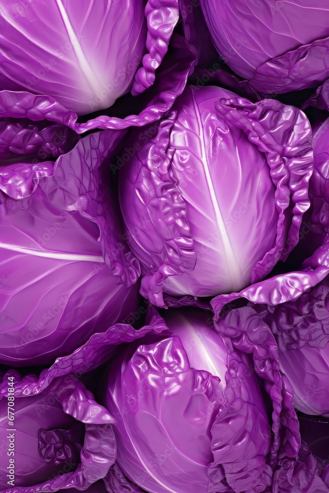 Obraz premium Meet Red Cabbage. Perfect for Salads