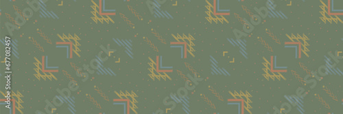 American ethnic native pattern.Traditional Navajo,Aztec,Apache,Southwest and Mexican style fabric pattern.Abstract vector motifs pattern.Design for fabric,clothing,blanket,carpet,woven,wrap,decoration