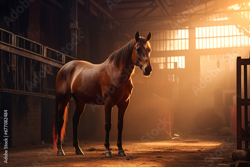 Horse in a stable © Boraryn