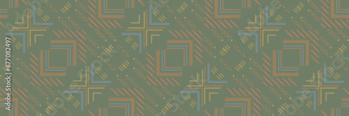 American ethnic native pattern.Traditional Navajo,Aztec,Apache,Southwest and Mexican style fabric pattern.Abstract vector motifs pattern.Design for fabric,clothing,blanket,carpet,woven,wrap,decoration