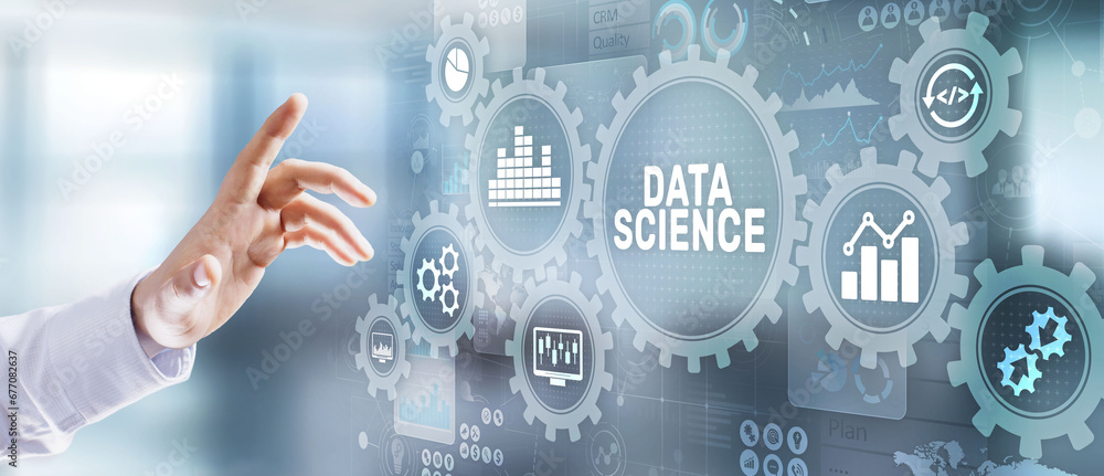 Big Data science analysis business technology concept on virtual screen. Big Data science analysis business technology concept on virtual screen.