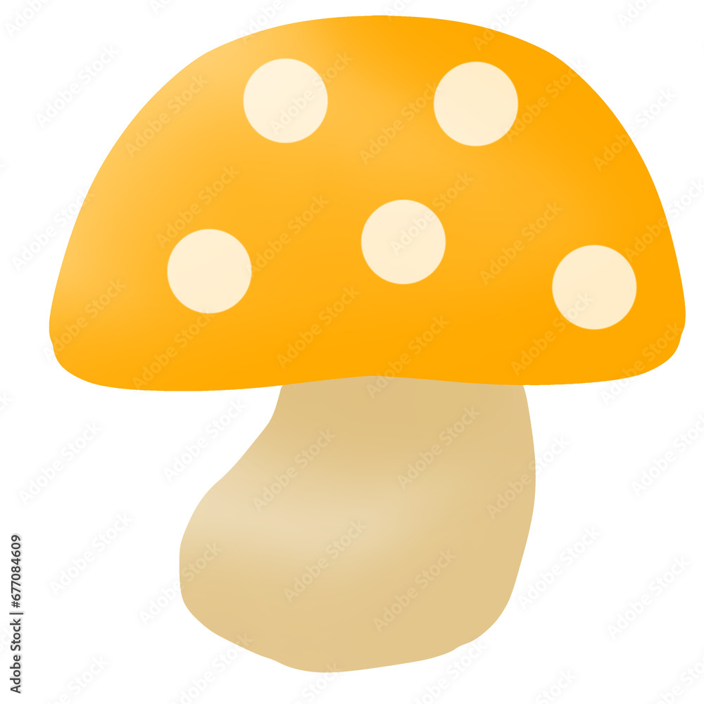 Fototapeta premium illustration of mushroom