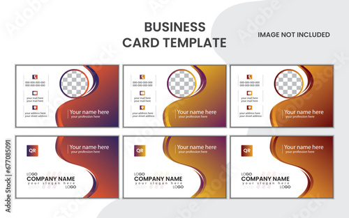 Creative and simple business card template design.