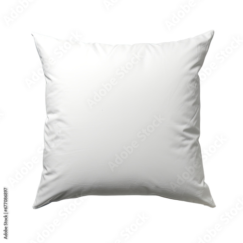 White pillow isolate on transparent background
