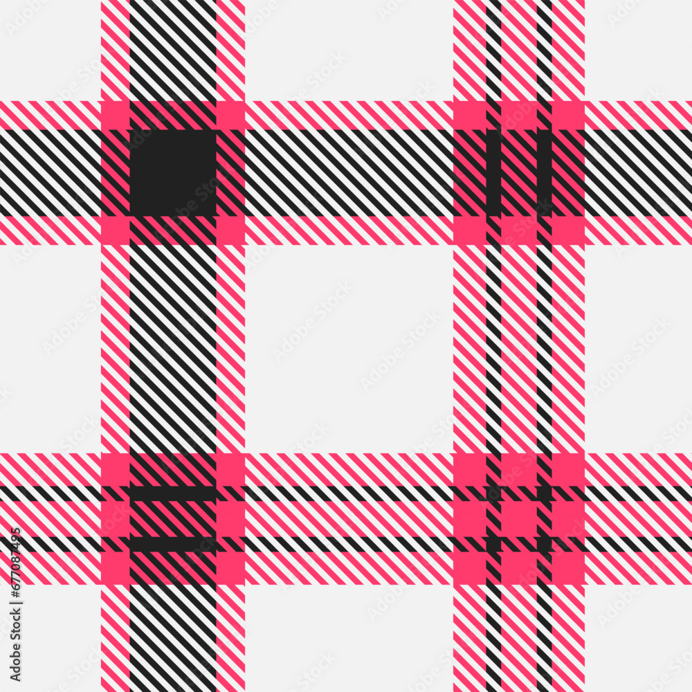 White Black Pink Tartan Plaid Pattern Seamless. Check fabric texture for flannel shirt, skirt, blanket
White Black Pink Tartan Plaid Pattern Seamless. Check fabric texture for flannel shirt, skirt, blanket