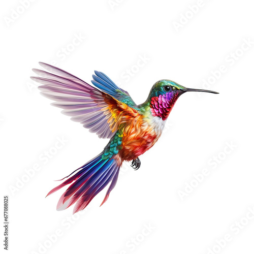 Lively hummingbird AI generative 