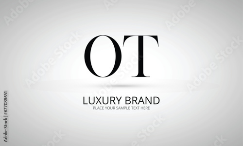 OT O ot initial logo | initial based abstract modern minimal creative logo, vector template image. luxury logotype logo, real estate homie logo. typography logo. initials logo