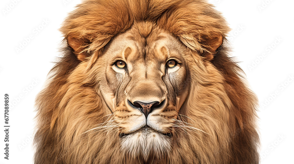 Regal African lion AI generative	