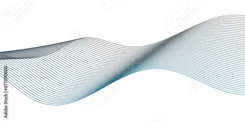 Abstract lines on a white background. Blending gradient colors. Abstract colors blend mesh. Background lines wave abstract stripe design.
