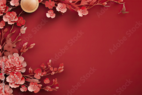 Chinese new year design background for gift card, presentation, wallpaper, marketing material