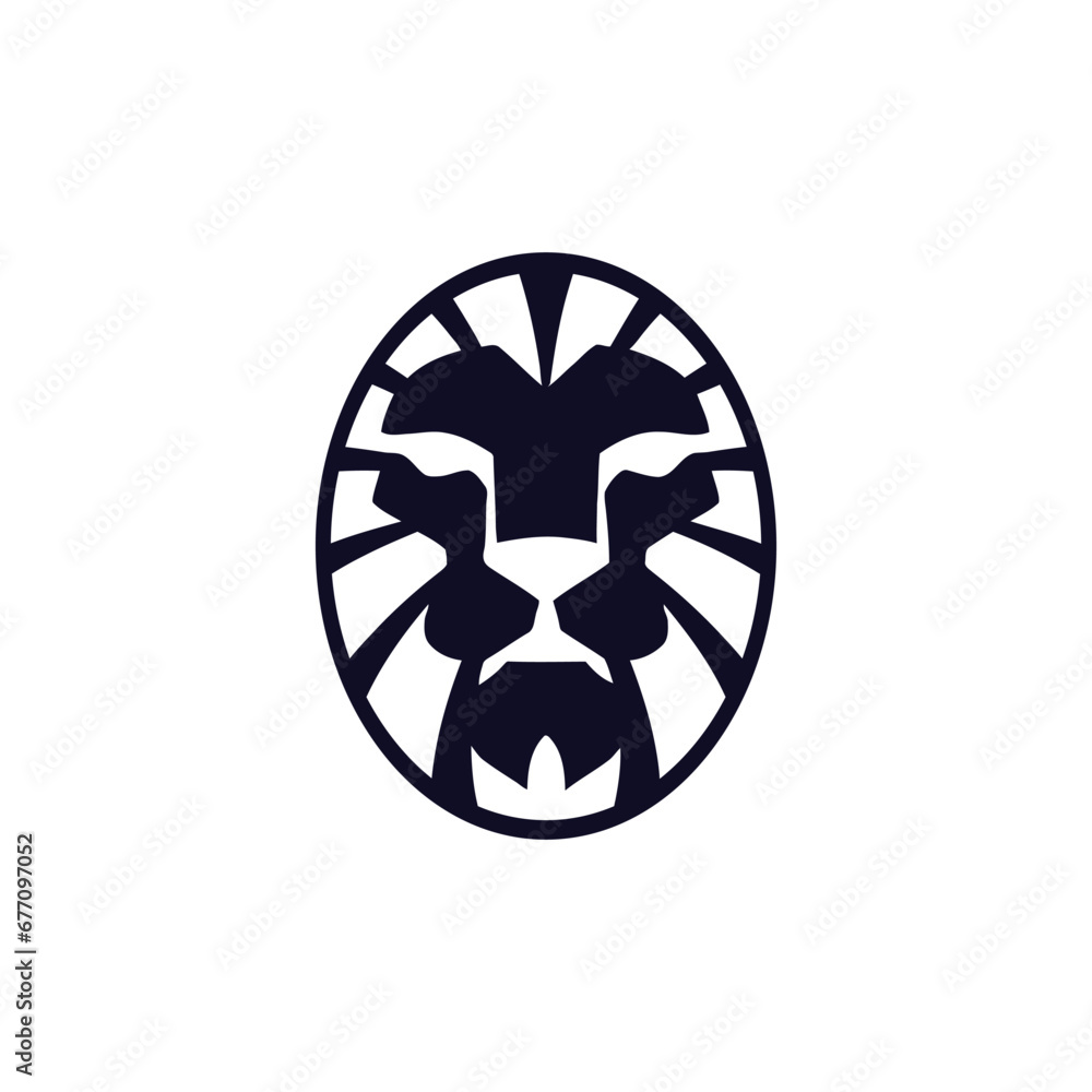 lion face abstract logo icon lion face abstract logo icon
