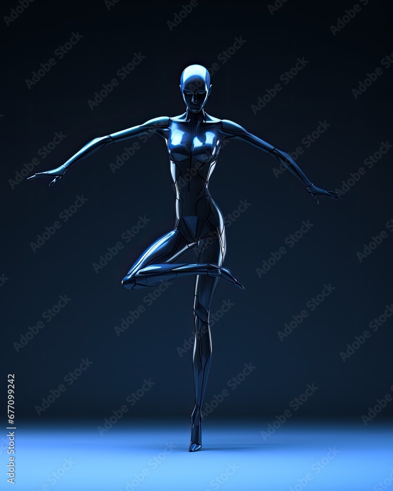 Humanoid Femail Ballet Dancer.
Android Female Dance Poses.
Cyborg Gymnast Action Shots.