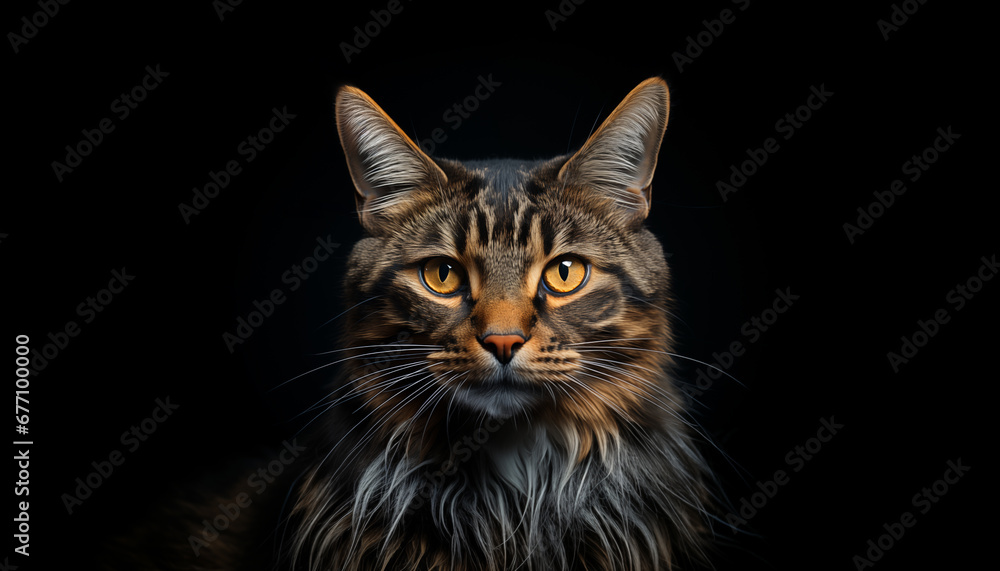 A minimalist portrait of a cat3