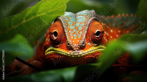 A close-up of a chameleon © valgabir