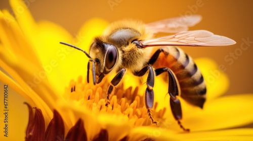 Honeybee on a flower © valgabir