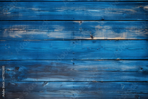Blue wooden planks background image.