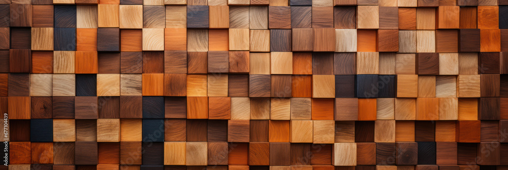 Textured Wooden Block Composition Textured Wooden Block Composition