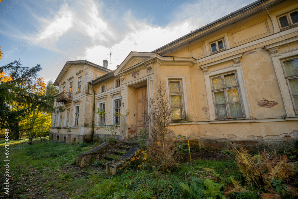 A Journey and Exploration of Abandoned Old Historic Mansions Palace in Poland in Europe