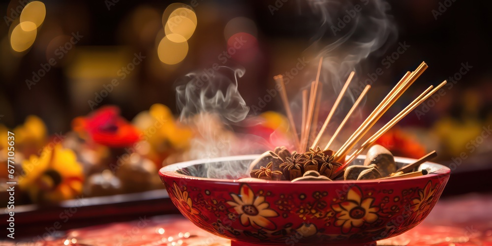 Incense Sticks or Burners Burning incense is a traditional practice to