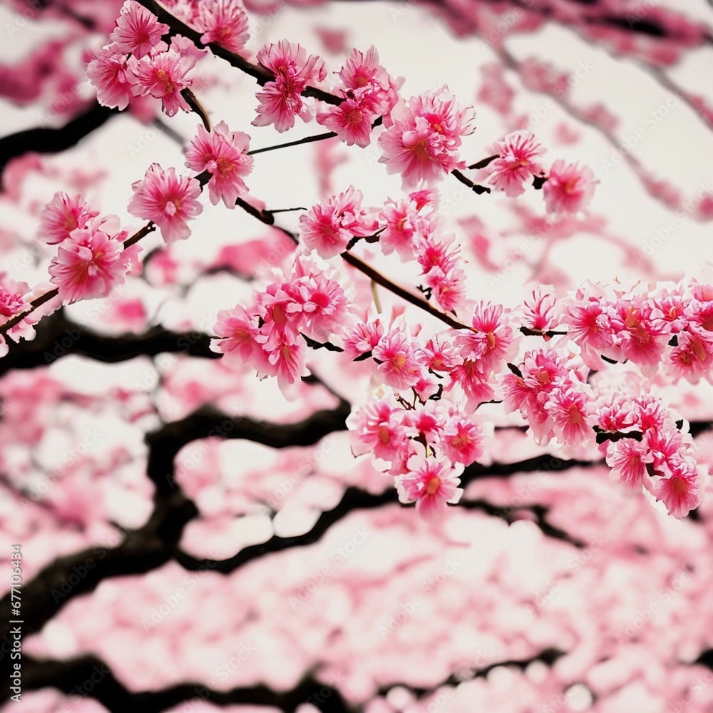 Obraz premium cherry blossom background