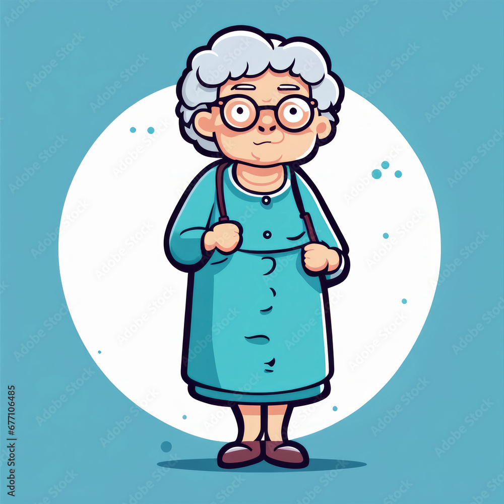 Obraz premium Sticker Großeltern, generated image