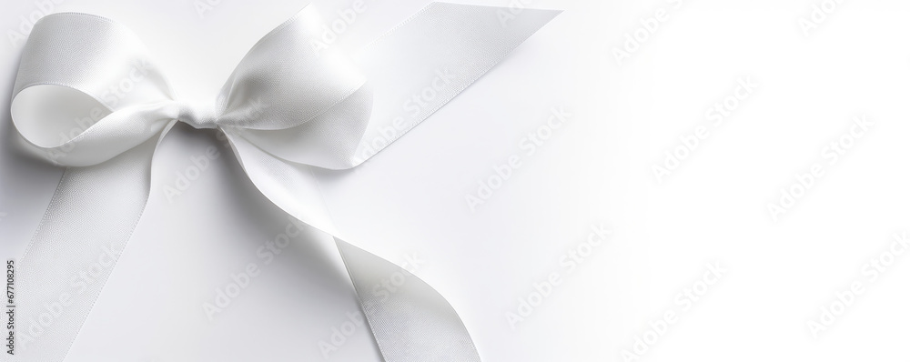 silver ribbon on white silver ribbon on white