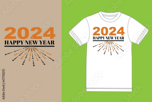 New year T-shirt design2024 ! Best New year t shirt design. supper t shirt design