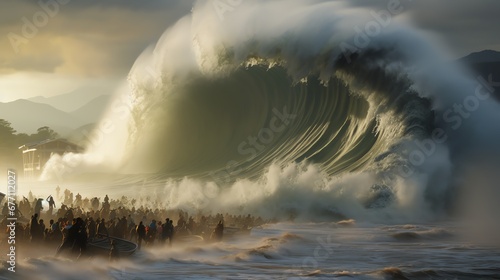 tsunami wave real