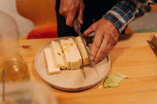 essen, kochen, chefkoch, hand, restaurant, küche, fleisch, messer, teller, abendessen, mahl