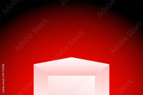 Elegant backgrounds and podiums for promotional events look classy