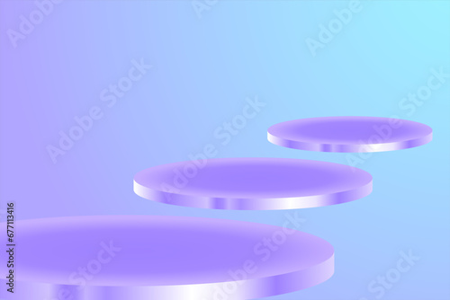 Elegant backgrounds and podiums for promotional events look classy