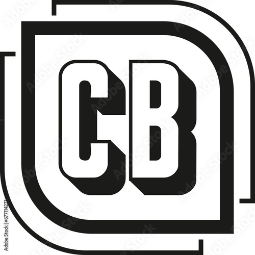 CB Letter Monogram Logo Design