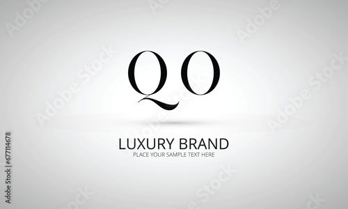 QO Q qo initial logo | initial based abstract modern minimal creative logo, vector template image. luxury logotype logo, real estate homie logo. typography logo. initials logo