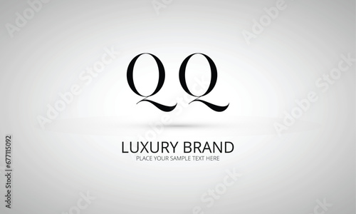 QQ Q qq initial logo | initial based abstract modern minimal creative logo, vector template image. luxury logotype logo, real estate homie logo. typography logo. initials logo