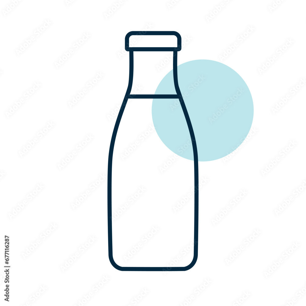 Milk Bottle icon vector. Dairy product sign Milk Bottle icon vector. Dairy product sign