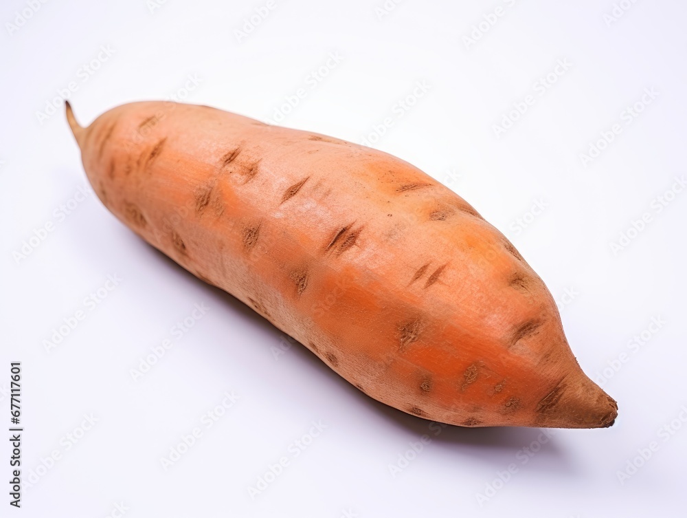 sweet potato isolated on white background sweet potato isolated on white background