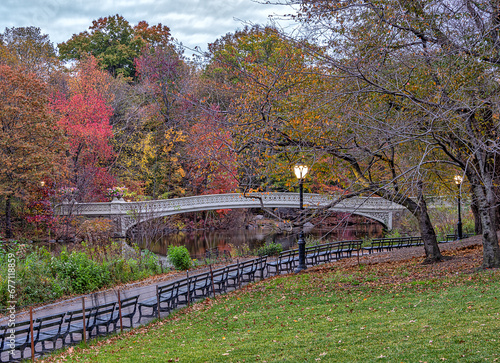 Bow bridge in late autumn