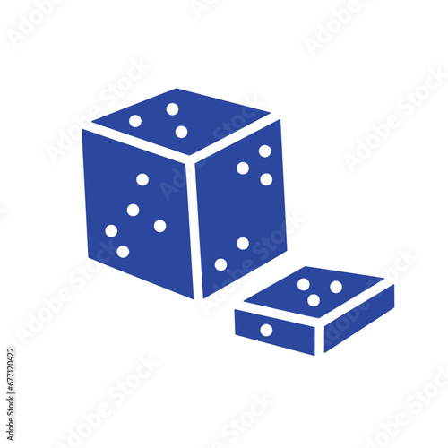 Feta cheese cubes vector icon