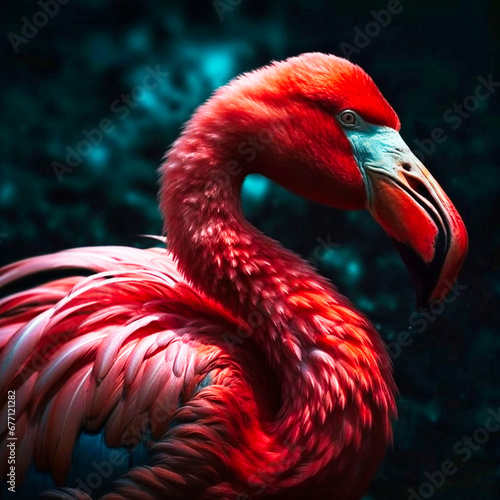 Flamingo realistic photography dynamic background