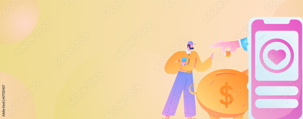 Internet financial management investment flat vector concept operation hand drawn illustration
Internet financial management investment flat vector concept operation hand drawn illustration