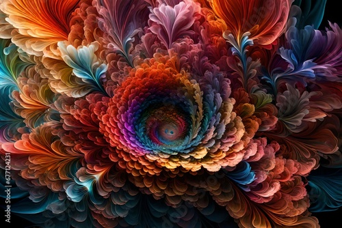 Colors In Bloom series. Background design of fractal color textures on the subject of imagination, creativity and design