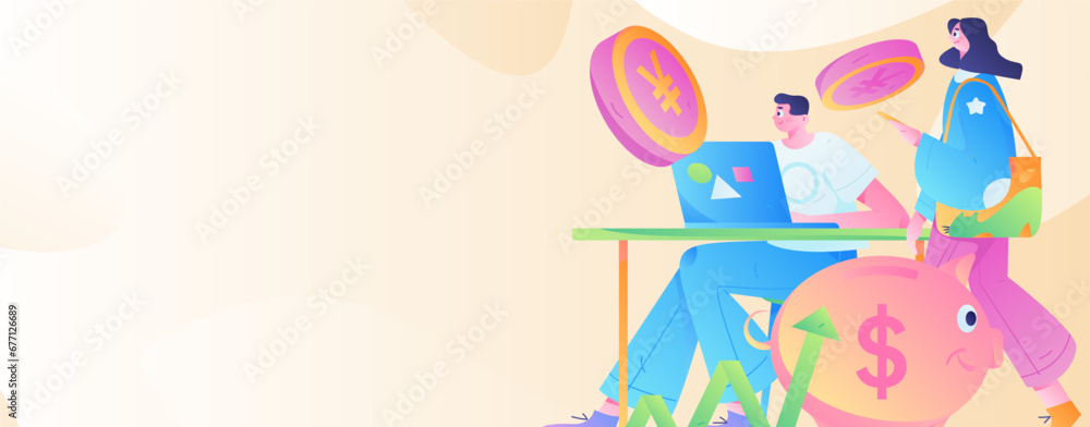 Internet financial management investment flat vector concept operation hand drawn illustration
Internet financial management investment flat vector concept operation hand drawn illustration