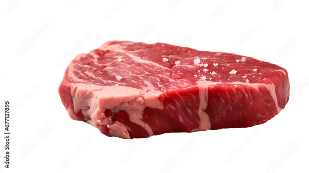 Raw steak on transparent background Raw steak on transparent background