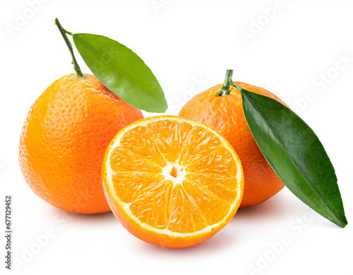 orange fruit isolated on white background  cutout